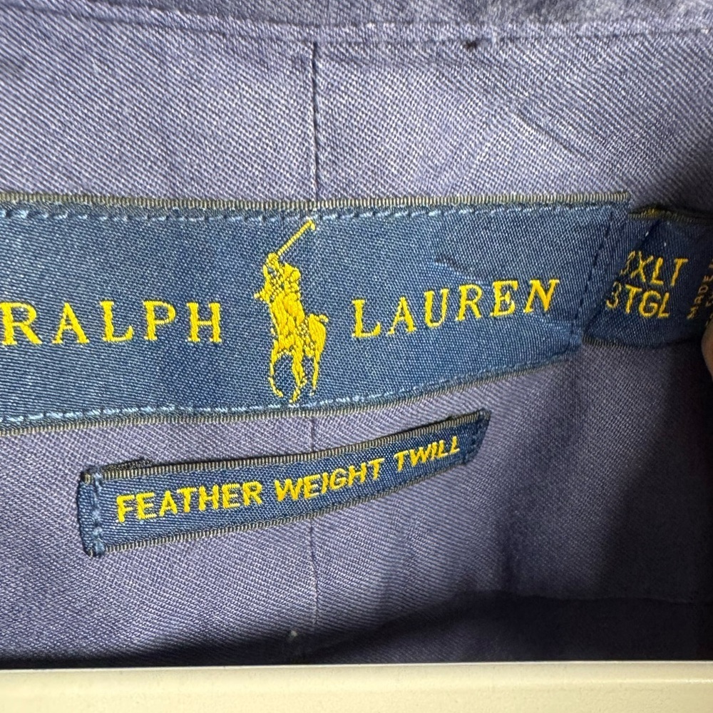 Ralph Lauren Classic Long Sleeve Button Down Shirt Blue 3XLT - Picture 4 of 6